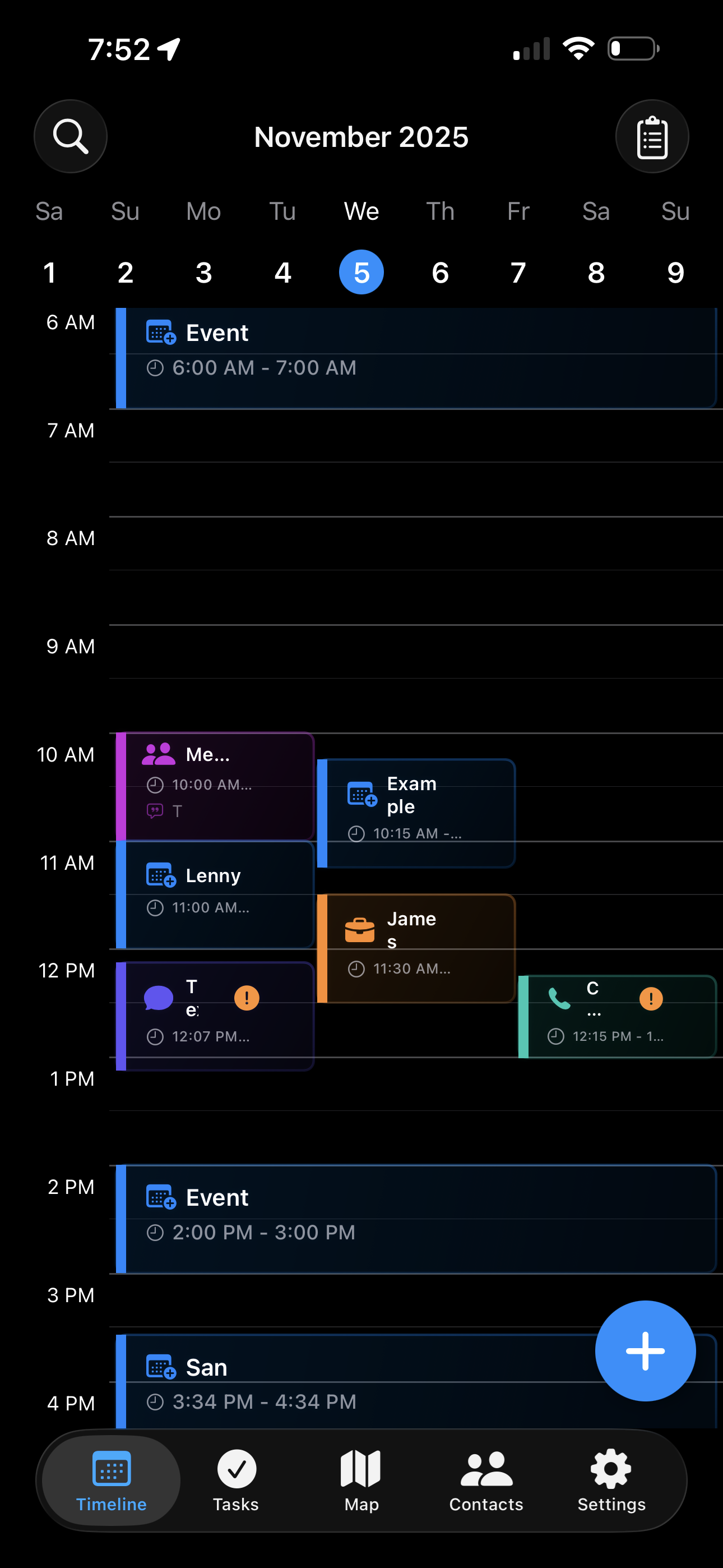Calendar View